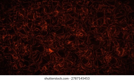 Dynamic glowing red liquid lines form an abstract, energetic background, perfect for technology, science, or digital designs.