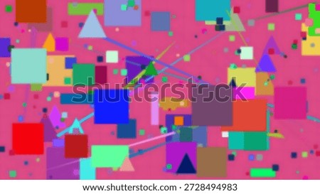 Dynamic Graphic Background With Neon Angular Shapes