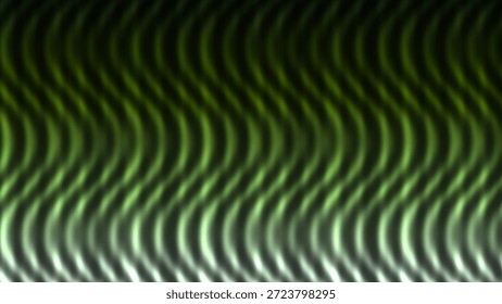 Dynamic green wave pattern creates a modern background ideal for digital displays, website design, or artistic projects needing a vibrant and energetic visual element.