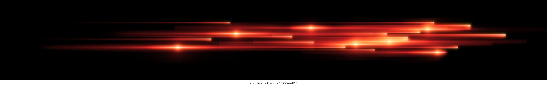 Dynamic Lights Shape On Dark Background. High Speed Optical Fiber Concept. 3d Rendering