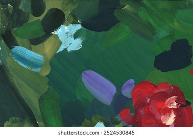 Dynamic mood abstract expression for background. Emotional painting