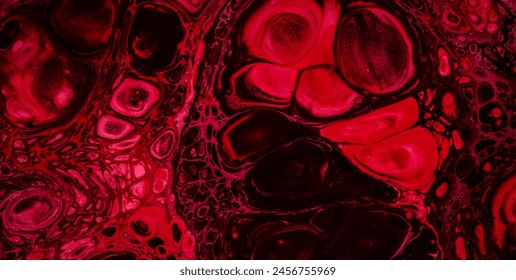 Dynamic Red Patterns: Contemporary Abstract Art