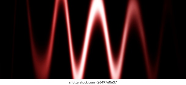 Dynamic Red Wave Background Loop with Sparkling Particles