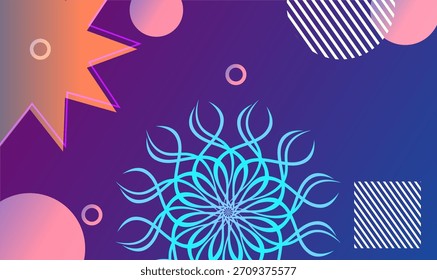 Dynamic shapes abstract modern gradient colors geometric background creating a modern and eye-catching background ideal for digital design, branding, posters, and contemporary visuals.