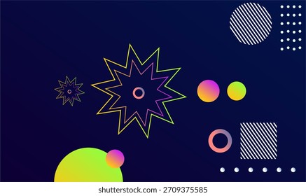 Dynamic shapes abstract modern gradient colors geometric background creating a modern and eye-catching background ideal for digital design, branding, posters, and contemporary visuals.