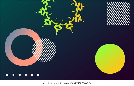 Dynamic shapes abstract modern gradient colors geometric background creating a modern and eye-catching background ideal for digital design, branding, posters, and contemporary visuals.