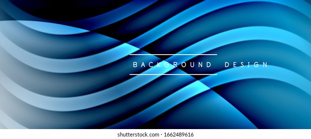 Dynamic trendy fluid color gradient abstract background with flowing wave lines. Illustration For Wallpaper, Banner, Background, Card, Book Illustration, landing page, cover, placards, poster, banner