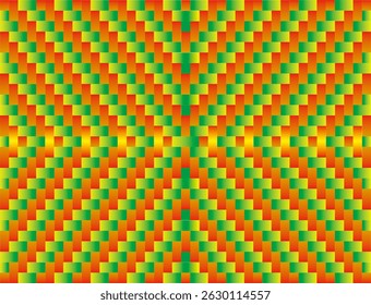 A dynamic and vibrant geometric background pattern, composed of squares or rectangles with subtle color gradations.