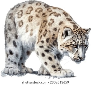 Ilustración dinámica del leopardo