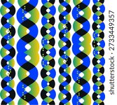 Dynamic Wavy Stripes Seamless Pattern - Abstract Twisted Helix Design
