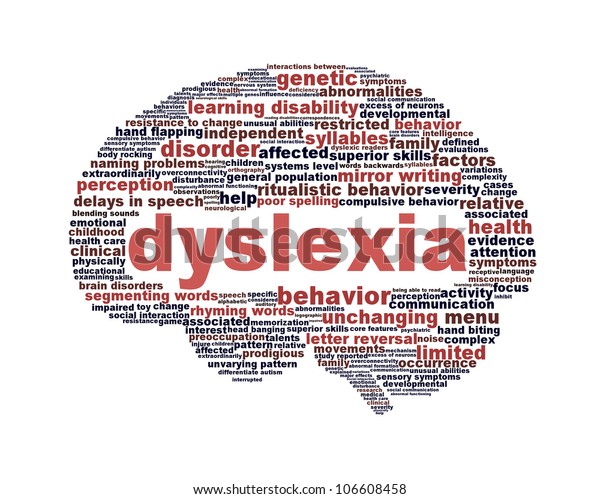 Dyslexia Disorder Symbol Isolated On White Stock Illustration 106608458 ...