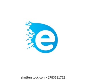 E Alphabet Water Logo Design Concept Stock Illustration 1783511732 ...