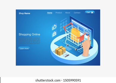 E Commerce Online Shopping Store Landing Page