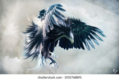 Eagle Bird Illustration Background Wallpaper 