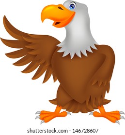 Eagle Cartoon Waving Stock Illustration 146728607 | Shutterstock