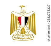 Eagle illustration. Egyptian coat of arms, Saladin