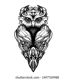 Owl Tattoo Images, Stock Photos & Vectors | Shutterstock