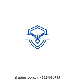 Eagle Vector Logo Navy Shield