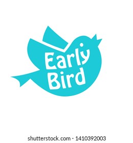 Early Bird Icon. Discount Clipart Isolated On White Background