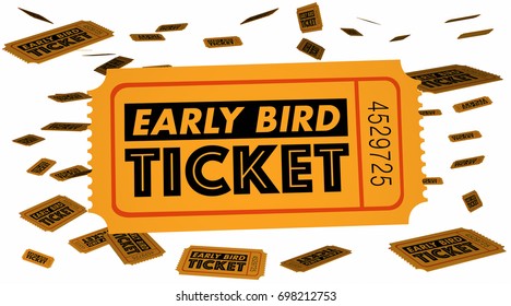 317 Early Bird Ticket Images, Stock Photos & Vectors | Shutterstock