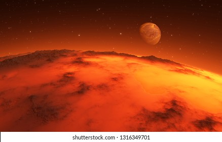 Early Stages Of Planet Formation. 3d Illustration