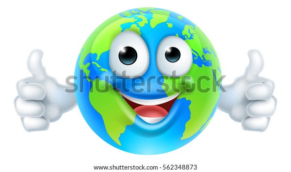 Earth Cartoon Character Earth Day Mascot Stock Illustration 562348873 ...