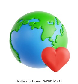 Earth friendly 3D Icon Illustration for Earth Day - Powered by Shutterstock