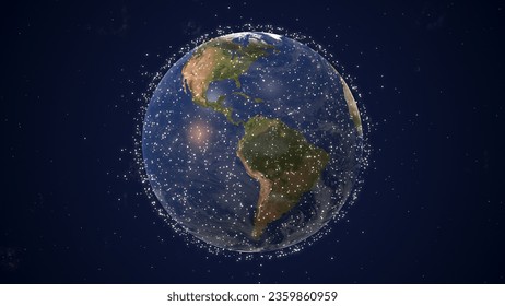 Earth globalization or communication concept 3d illustration