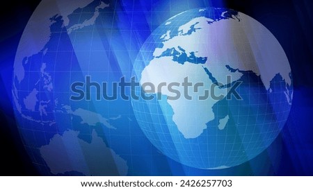 Earth globe abstract background for global news, international report, worldwide headlines, current events, digital media, modern technology, and traveling template