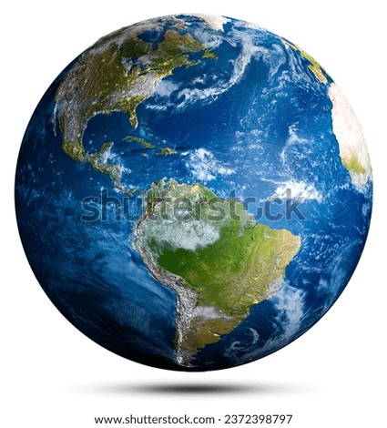 Earth globe world map. Elements of this image furnished by NASA. 3d rendering