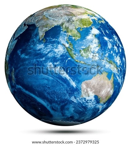 Earth globe world map. Elements of this image furnished by NASA. 3d rendering