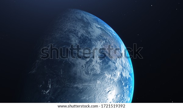 Earth at he night. Abstract wallpaper. City\
lights on planet. 3D\
Illustration
