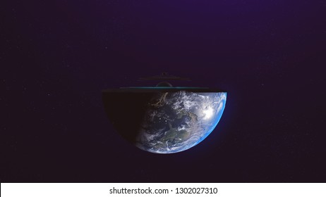 Earth Is A Huge Speaker / Globe Cut In Half