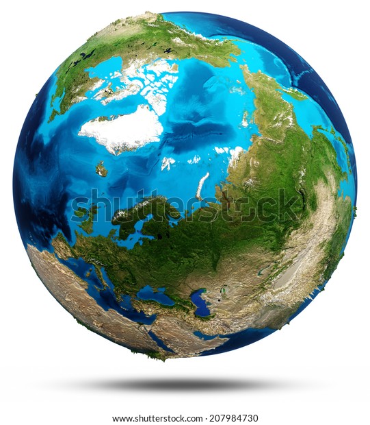 Earth North Elements This Image Furnished Stock Illustration 207984730