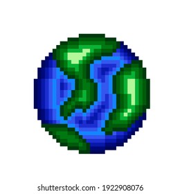 Earth Planet Pixel Art Stock Illustration 1922908076 | Shutterstock