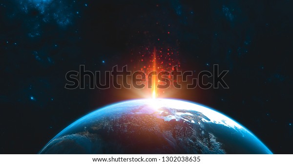 Earth Satellite view from space connected
databases worldwide shipping concept (map supplied by NASA)
business communication worldwide 3d rendering
