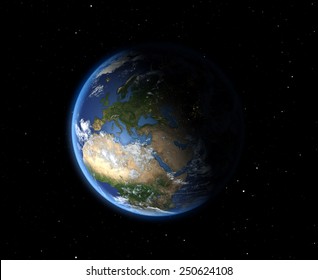 The Earth From Space. Europe. Elements Of This Image Furnished By NASA  