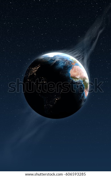 Earth in the space.Abstract art background.\
Astronomy and science concept. Elements of this image furnished by\
NASA. Earth Day\
theme