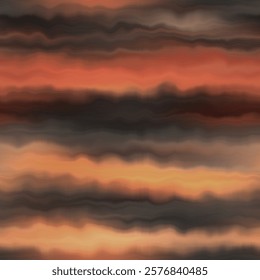 Earth strata blurry seamless pattern. Grunge ombre melange wallpaper for tie dye earthy abstract endless background. 