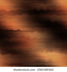 Earth strata blurry seamless pattern. Grunge ombre melange wallpaper for tie dye earthy abstract endless background. 
