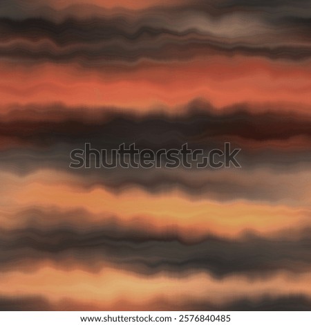 Earth strata blurry seamless pattern. Grunge ombre melange wallpaper for tie dye earthy abstract endless background. 