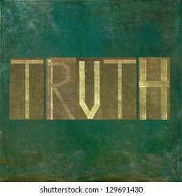 Earthy background image and design element depicting the word 