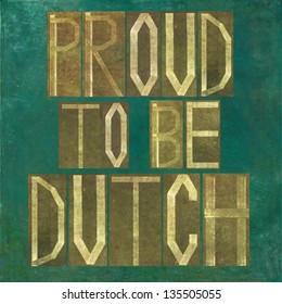 Earthy background image and design element depicting the words 
