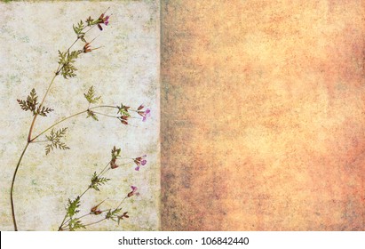 earthy floral background and design element