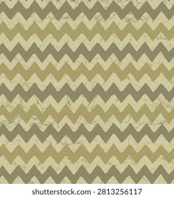 earthy green zig zac  pattern 