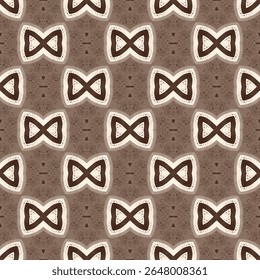Earthy Tones Geometric Bowtie Pattern