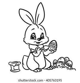 Easter Bunny Coloring Page 