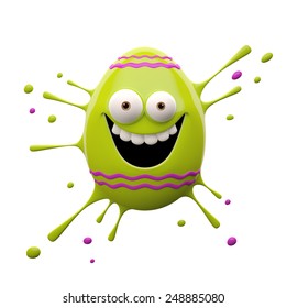 Easter Coloring Eggs, Painted Eggs, Egg Painting Easter, Color Splash, 3D Cheerful Character, Merry Supplement