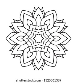 Black Mandalas Coloring Page Doodle Mandalas Stock Vector (Royalty Free ...