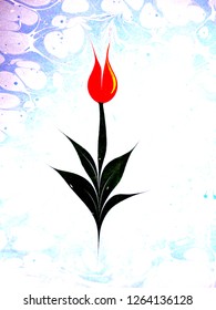 Ebru tulip Images, Stock Photos & Vectors | Shutterstock